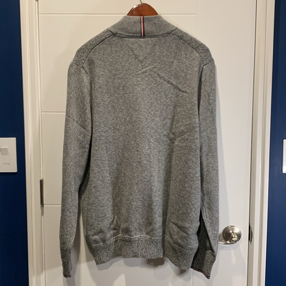 Tommy Hilfiger 2XL Full Zip Sweater Grey NWT - Picture 8 of 9